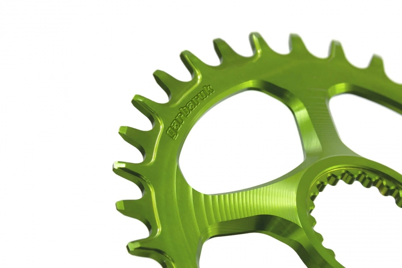 Garbaruk Shimano XTR M9100/XT M8100/SLX M7100/Deore M6100 Oval 30 Zähne green Kettenblatt