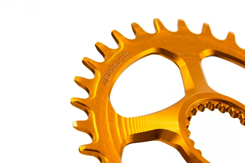 Garbaruk Shimano XTR M9100/XT M8100/SLX M7100/Deore M6100 Oval 30 Zähne orange Kettenblatt