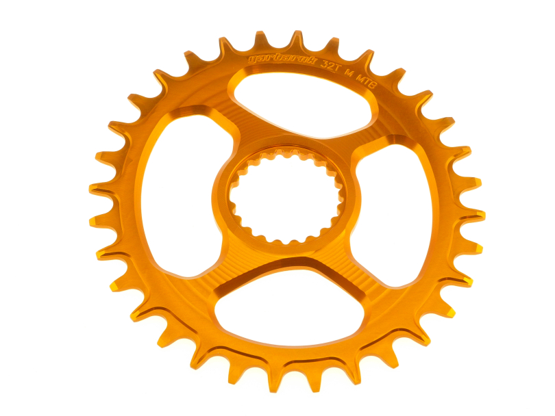 Garbaruk Shimano XTR M9100/XT M8100/SLX M7100/Deore M6100 Oval 30 Zähne orange Kettenblatt