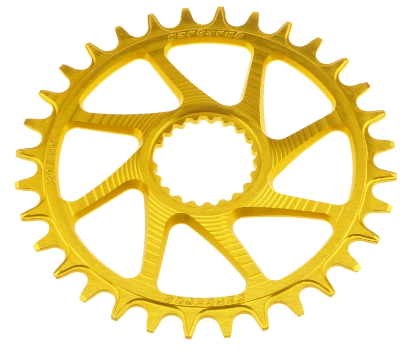 Garbaruk Shimano XT M8100/8120 SLX M7100/7120 Deore M6100 Round 30 Zähne gold Kettenblatt
