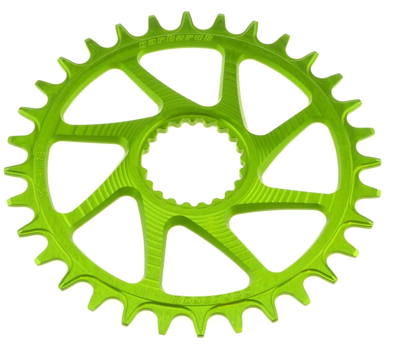 Garbaruk Shimano XT M8100/8120 SLX M7100/7120 Deore M6100 Round 30 Zähne green Kettenblatt