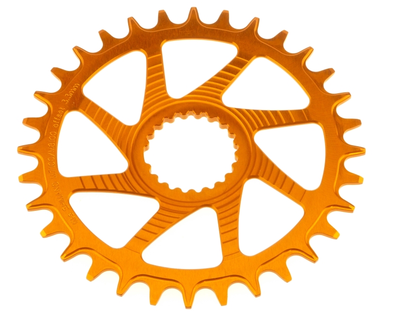 Garbaruk Shimano XT M8100/8120 SLX M7100/7120 Deore M6100 Round 30 Zähne orange Kettenblatt