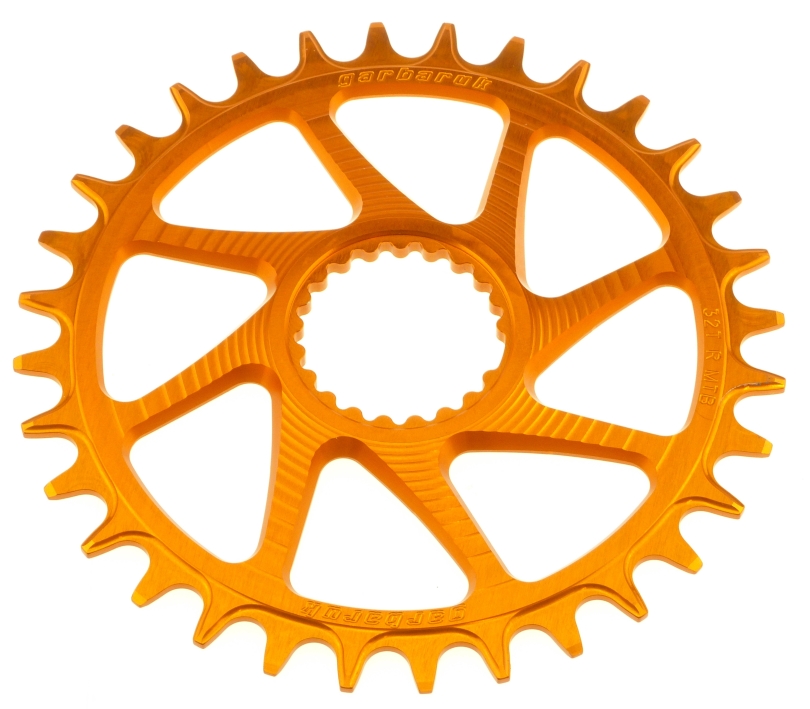 Garbaruk Shimano XT M8100/8120 SLX M7100/7120 Deore M6100 Round 30 Zähne orange Kettenblatt