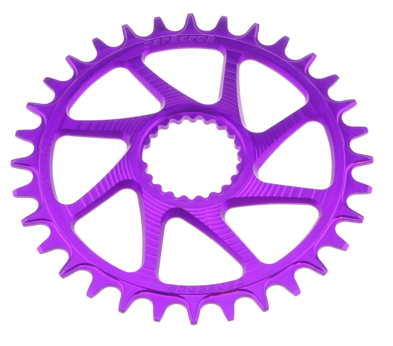 Garbaruk Shimano XT M8100/8120 SLX M7100/7120 Deore M6100 Round 30 Zähne violet Kettenblatt