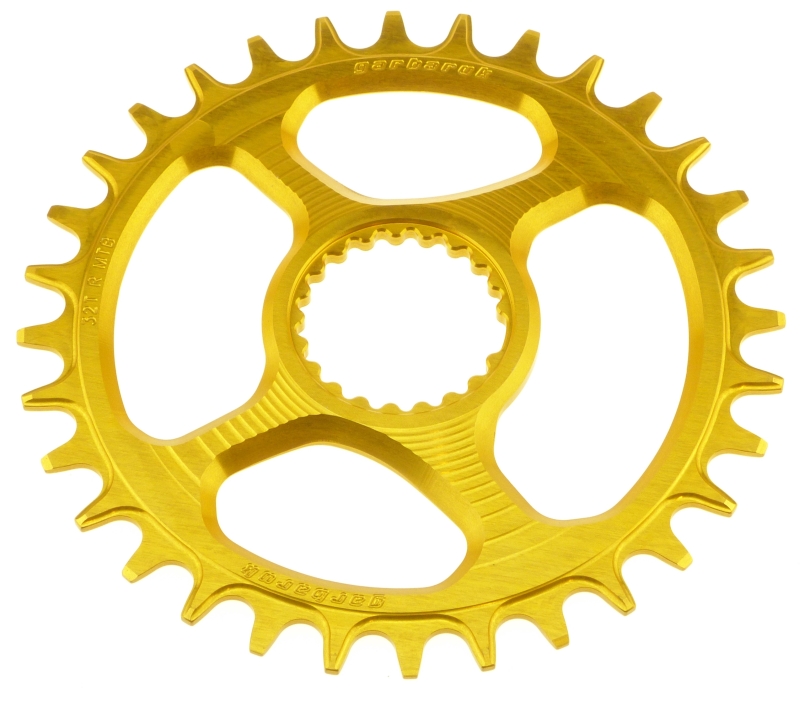 Garbaruk Shimano XTR M9100/XT M8100/SLX M7100/Deore M6100 Round 34 Zähne gold Kettenblatt