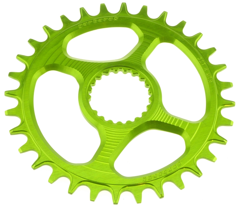 Garbaruk Shimano XTR M9100/XT M8100/SLX M7100/Deore M6100 Round 34 Zähne green Kettenblatt