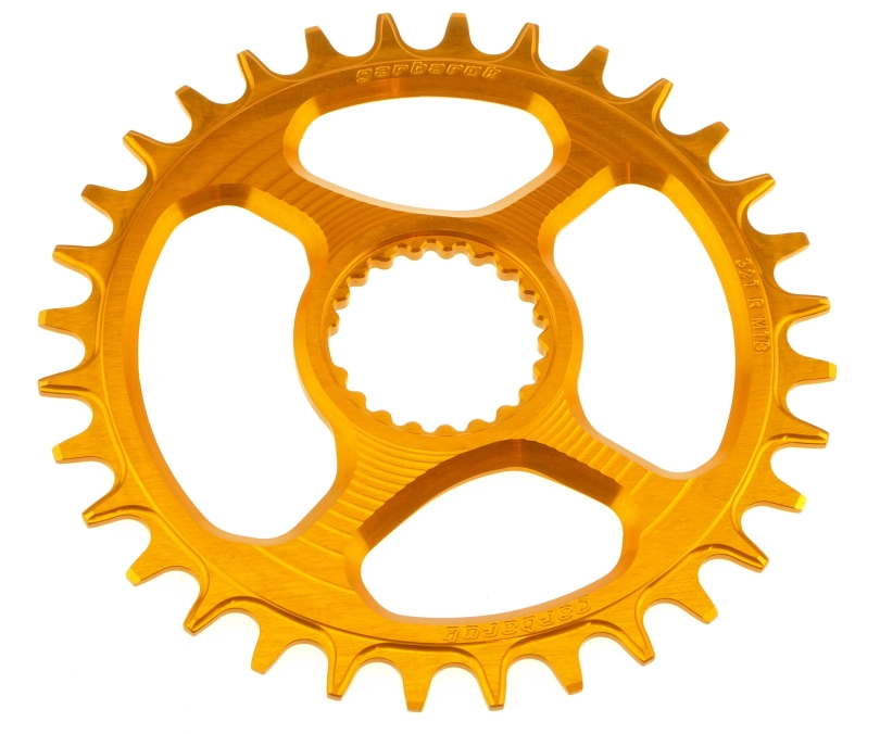 Garbaruk Shimano XTR M9100/XT M8100/SLX M7100/Deore M6100 Round 34 Zähne orange Kettenblatt