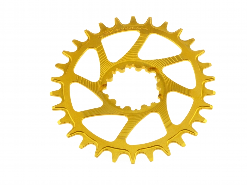 Garbaruk Sram GXP/DUB Oval Boost 34 Zähne gold Kettenblatt