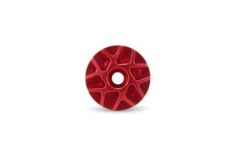 Garbaruk Stem Cap Ahead Kappe red