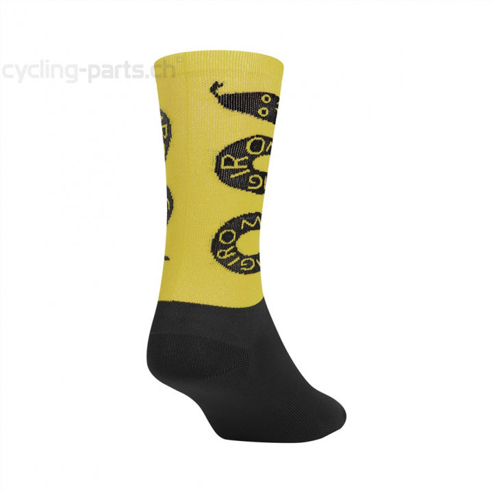 Giro Comp Racer High Rise ochre snake Socken