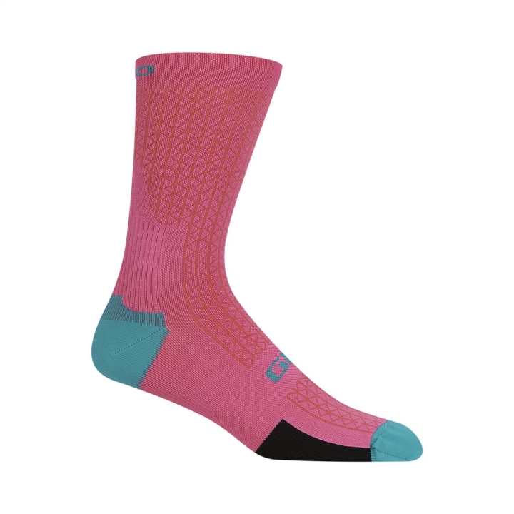 Giro HRC Team neon pink/screaming teal Socken