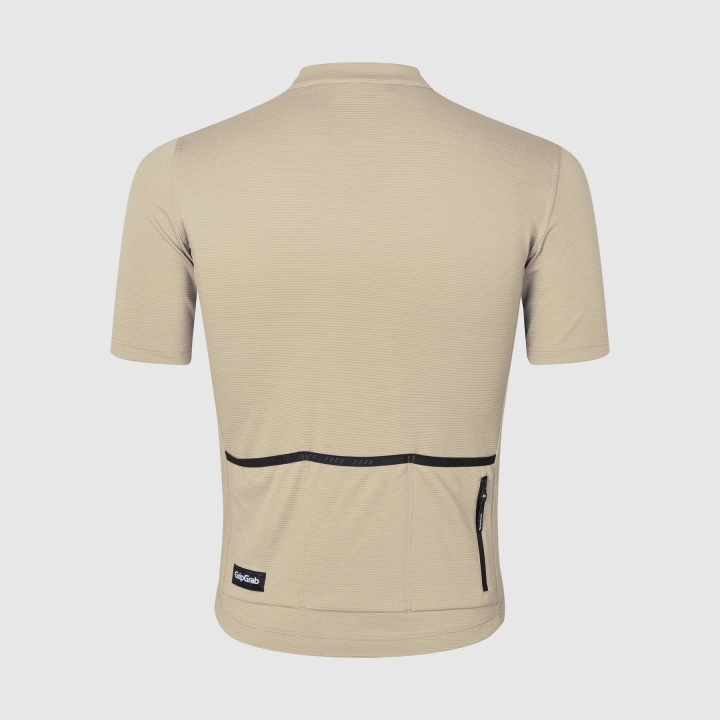 GripGrab EXPLR Merinotech Short Sleeve Jersey beige