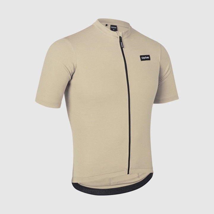 GripGrab EXPLR Merinotech Short Sleeve Jersey beige
