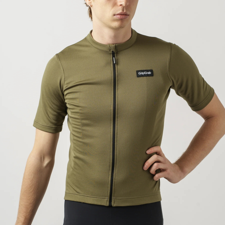 GripGrab EXPLR Merinotech Short Sleeve Jersey olive green