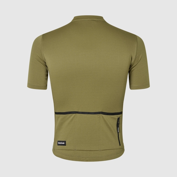 GripGrab EXPLR Merinotech Short Sleeve Jersey olive green