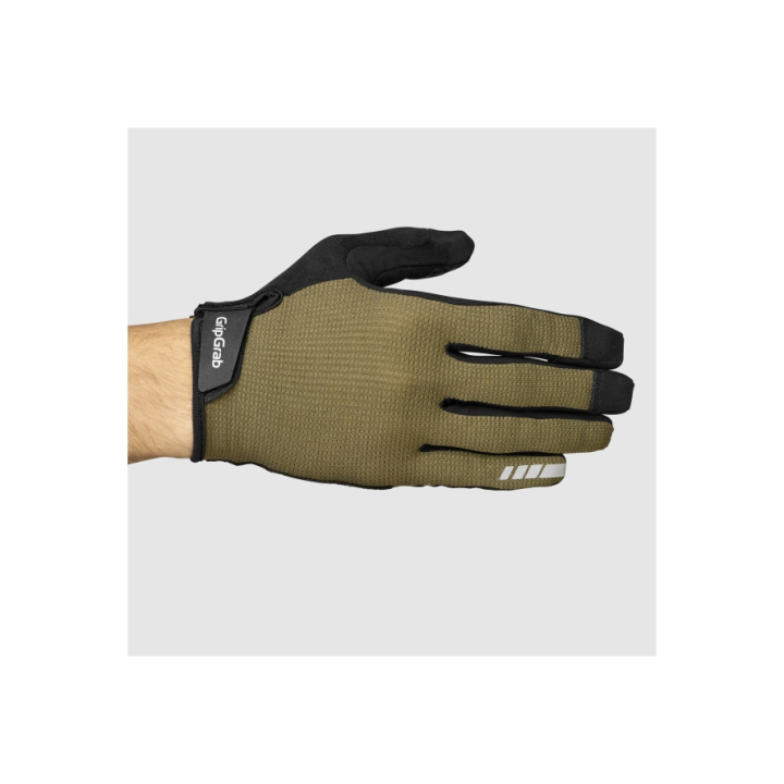 GripGrab EXPLR Padded Full Finger Summer Handschuhe olive green