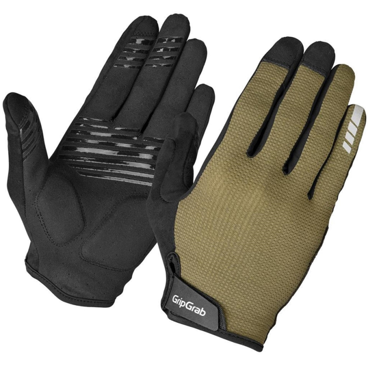 GripGrab EXPLR Padded Full Finger Summer Handschuhe olive green
