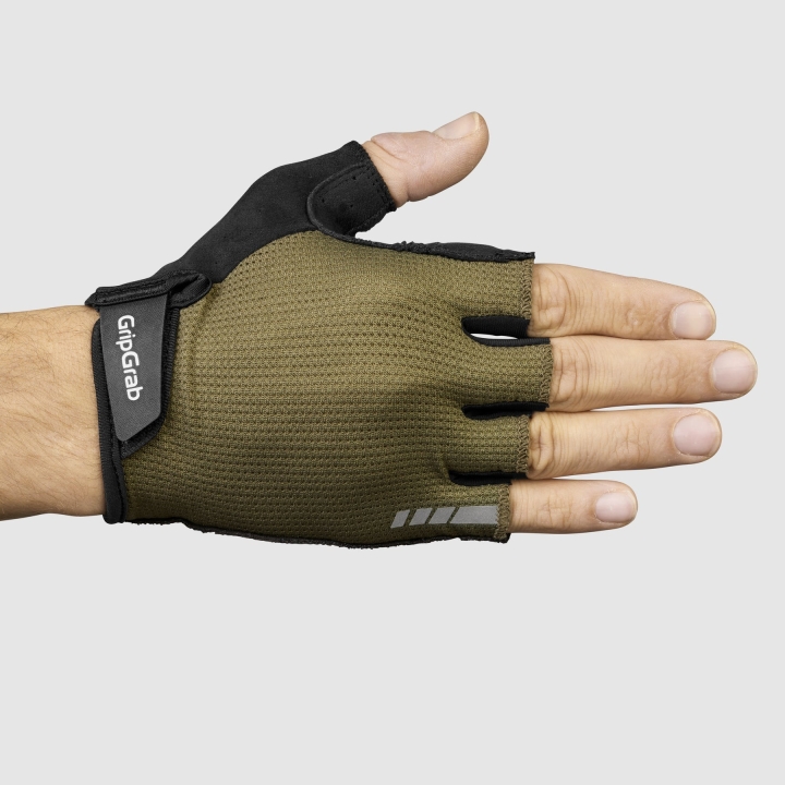 GripGrab EXPLR Padded Short Finger Summer Handschuhe olive green