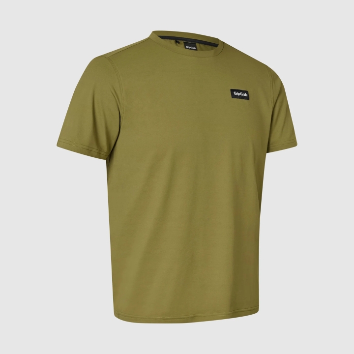 GripGrab EXPLR Technical T-Shirt olive green