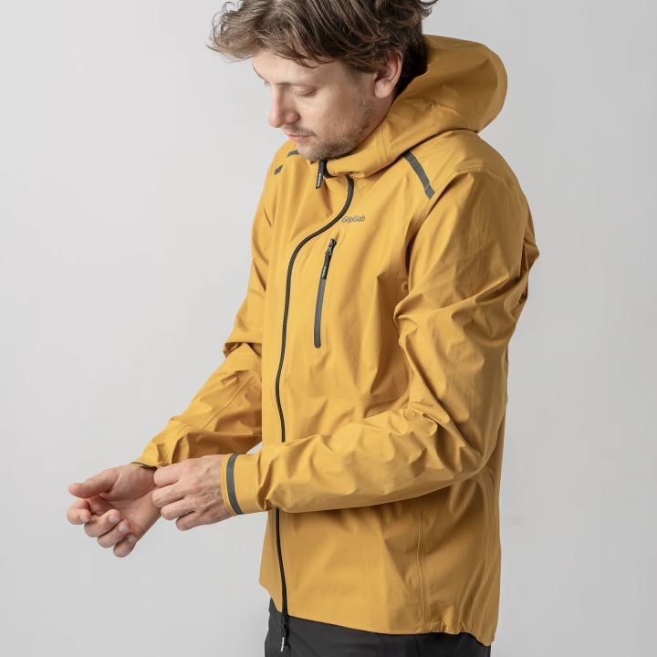 GripGrab EXPLR Waterproof Lightweight Jacket yellow mustard