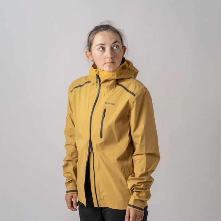 GripGrab EXPLR Waterproof Lightweight Jacket yellow mustard