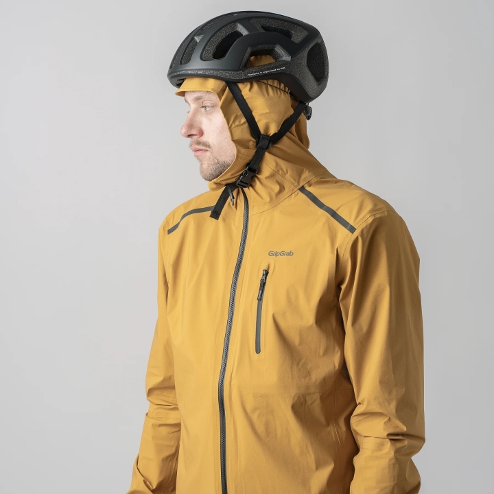 GripGrab EXPLR Waterproof Lightweight Jacket yellow mustard