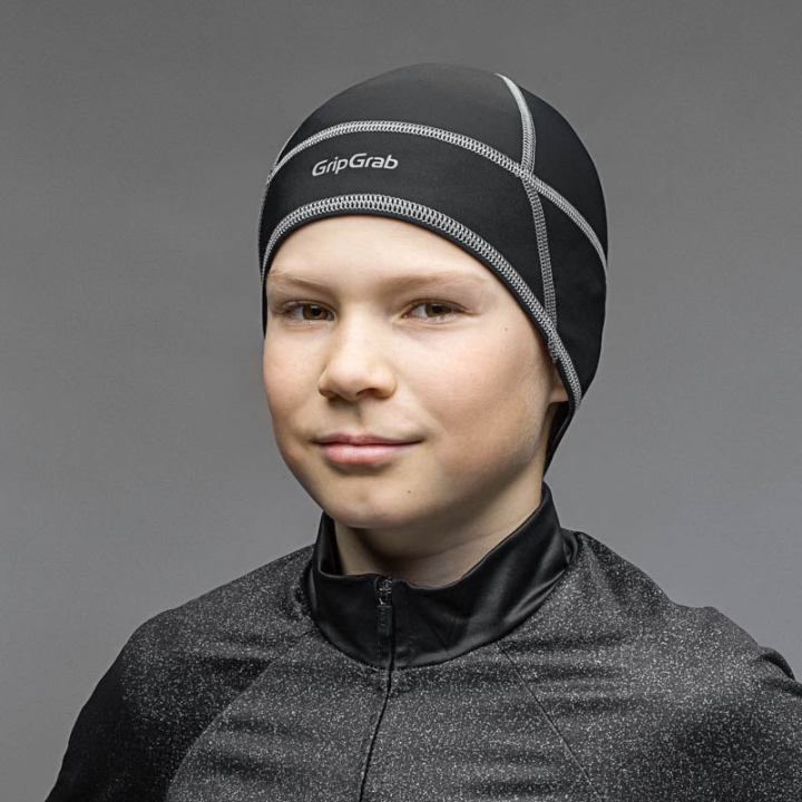 GripGrab Kids' Thermal Winter Skull Cap black