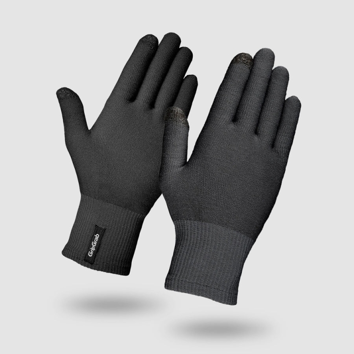 GripGrab Merino Wool Liner Gloves black