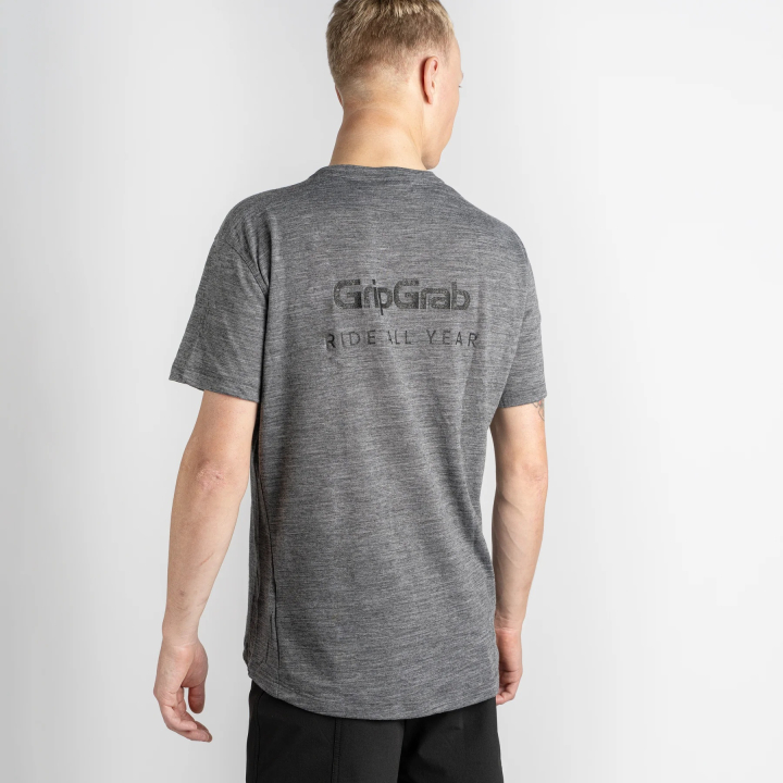 GripGrab EXPLR Merinotech T-Shirt dark grey