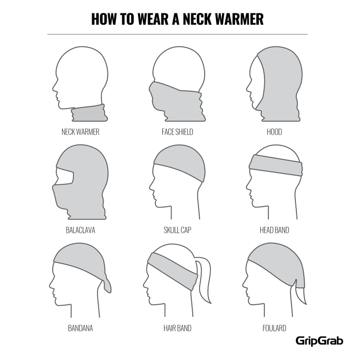 GripGrab Multifunctional Neck Warmer white