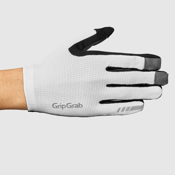 GripGrab PACR InsideGrip™ Full Finger Summer Handschuhe white