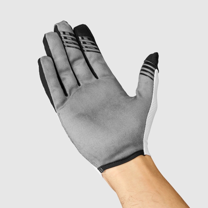 GripGrab PACR InsideGrip™ Full Finger Summer Handschuhe white
