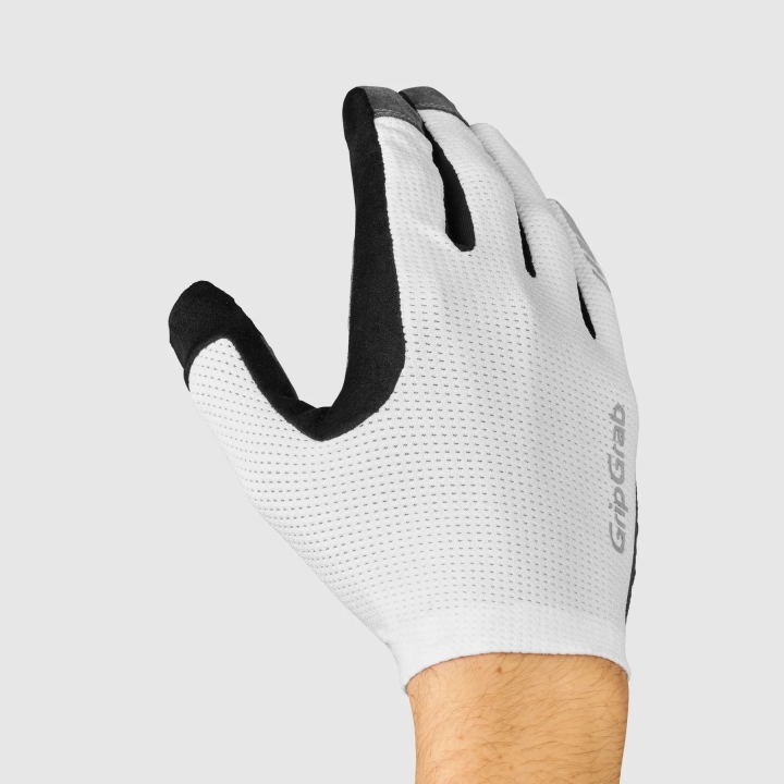 GripGrab PACR InsideGrip™ Full Finger Summer Handschuhe white