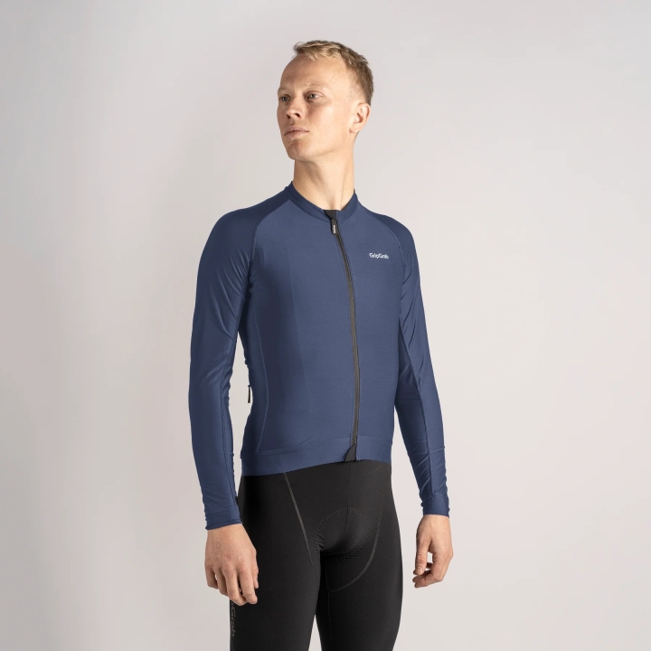 GripGrab PACR Long Sleeve Jersey navy blue