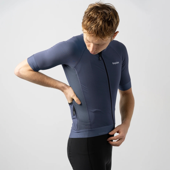 GripGrab PACR Short Sleeve Jersey navy blue