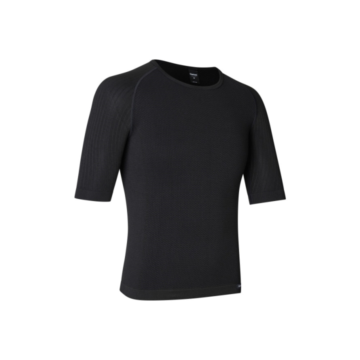 GripGrab PACR Spring-Autumn Seamless Short Sleeve Base Layer black