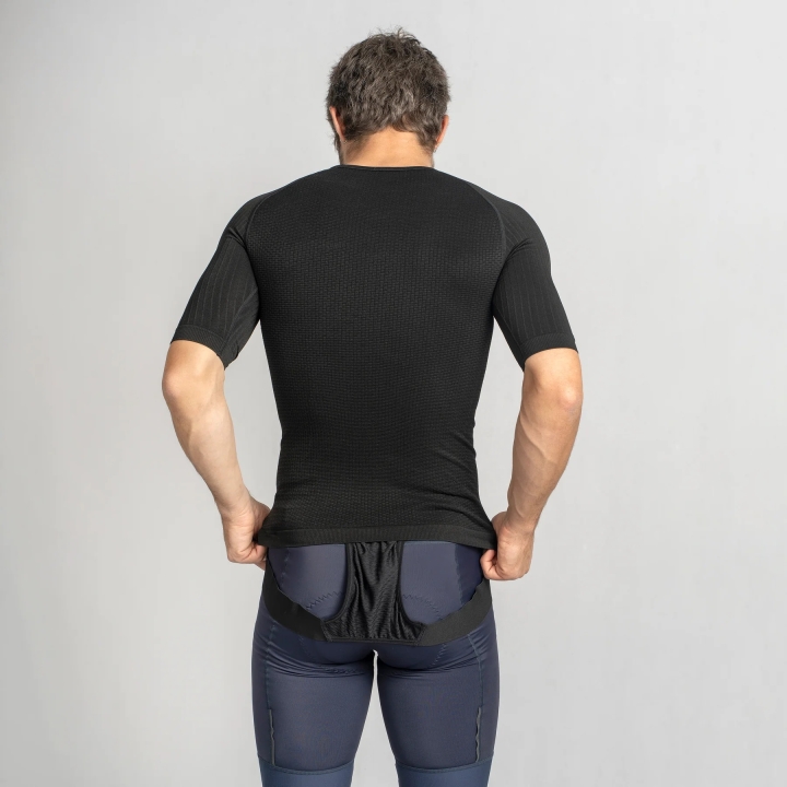 GripGrab PACR Spring-Autumn Seamless Short Sleeve Base Layer black