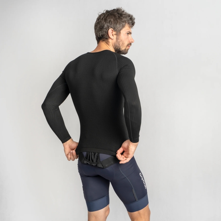 GripGrab PACR Spring-Autumn Seamless Long Sleeve Base Layer black