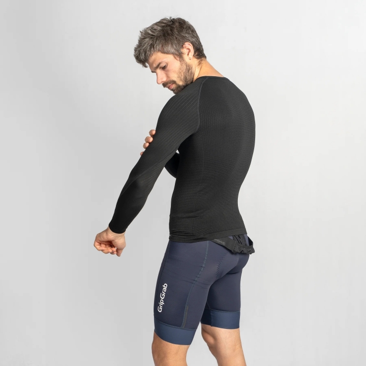 GripGrab PACR Spring-Autumn Seamless Long Sleeve Base Layer black