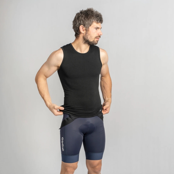 GripGrab PACR Spring-Autumn Seamless Sleevless Base Layer black