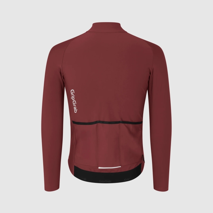 GripGrab PACR Thermal Long Sleeve Jersey dark red