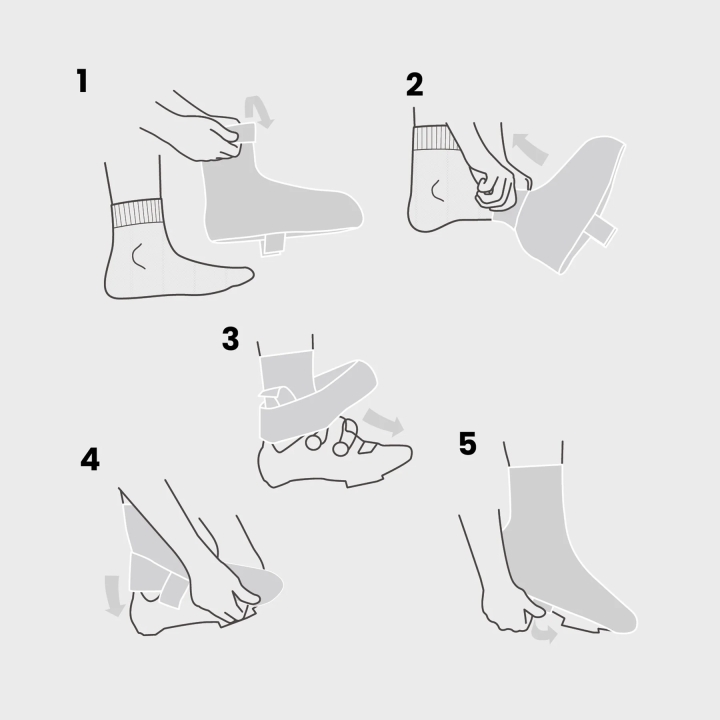 GripGrab PACR Waterproof Winter Road Shoe Covers black