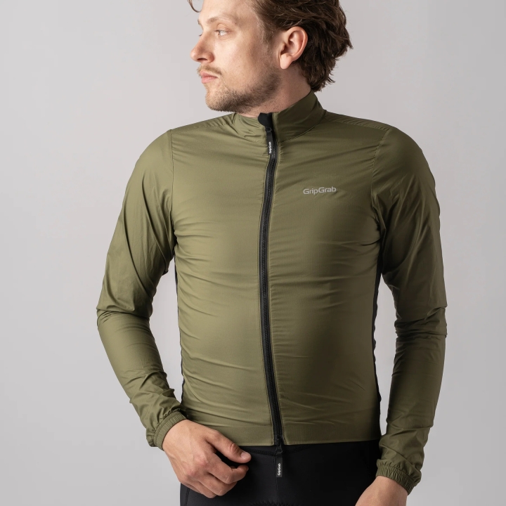 GripGrab PACR Windproof Lightweight Jacket olive green