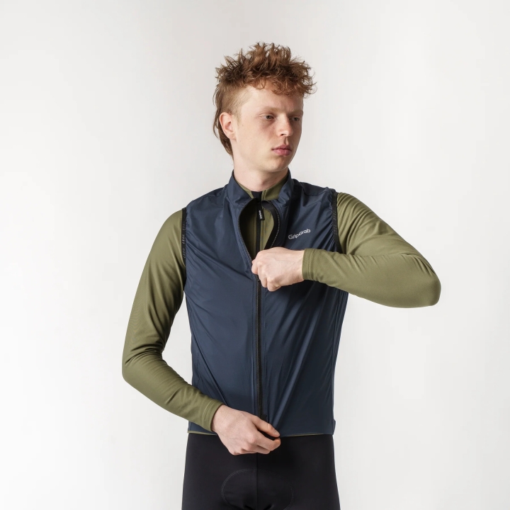 GripGrab PACR Windproof Lightweight Vest navy blue