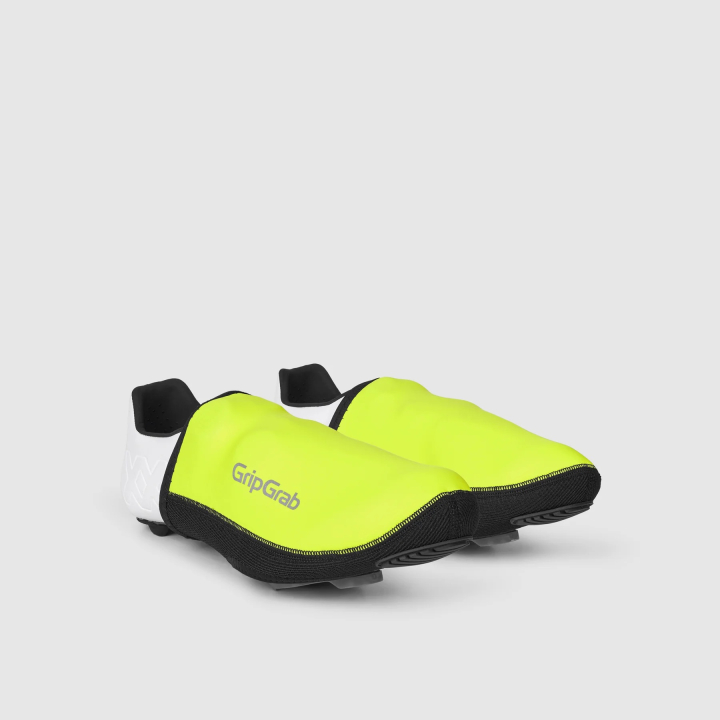 GripGrab PACR Windproof Toe Covers yellow hi-vis