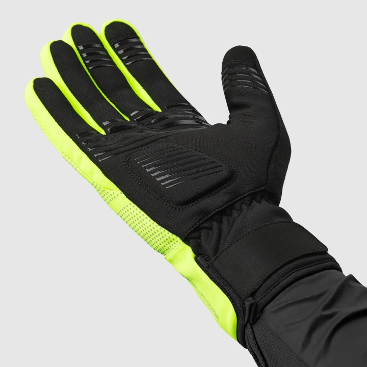 GripGrab Ride II Waterproof Winter Gloves yellow hi-vis