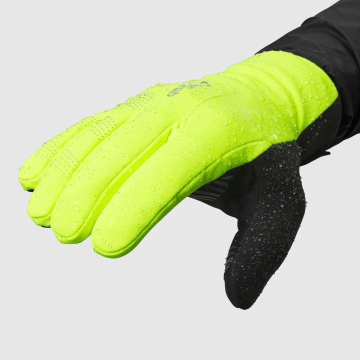 GripGrab Ride II Waterproof Winter Gloves yellow hi-vis
