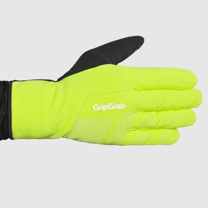 GripGrab Ride II Waterproof Winter Gloves yellow hi-vis