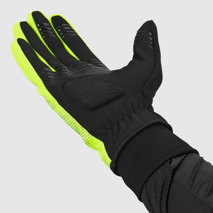 GripGrab Ride II Windproof Winter Gloves yellow hi-vis