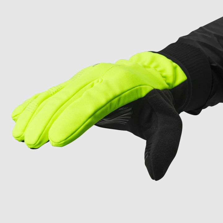 GripGrab Ride II Windproof Winter Gloves yellow hi-vis